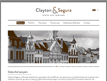 Tablet Screenshot of claytonsegura.com